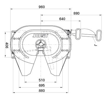 JOST Fifth Wheel 37C185 (Low Maintenance)