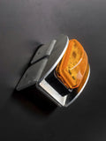 LED Amber Rectangular Marker Lamp (12–24V) - WITH MOUNTING BRACKET