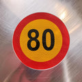 80 km/h Sign STICKER