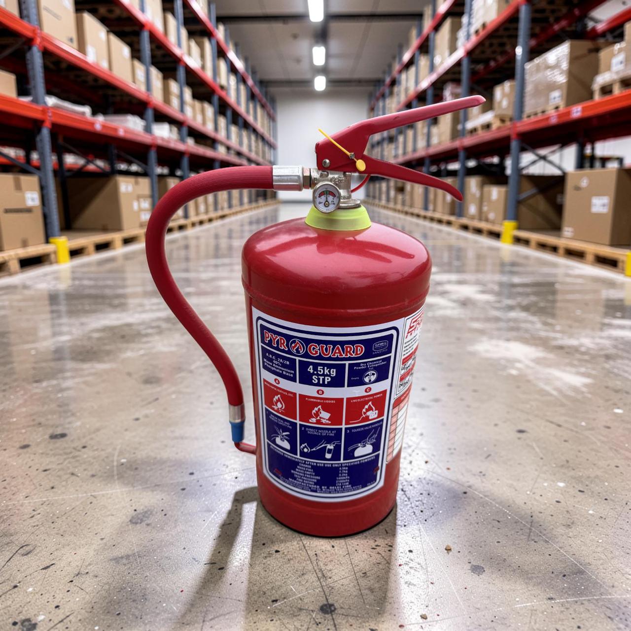 4.5kg Fire Extinguisher (Dry Chemical Powder – DCP)
